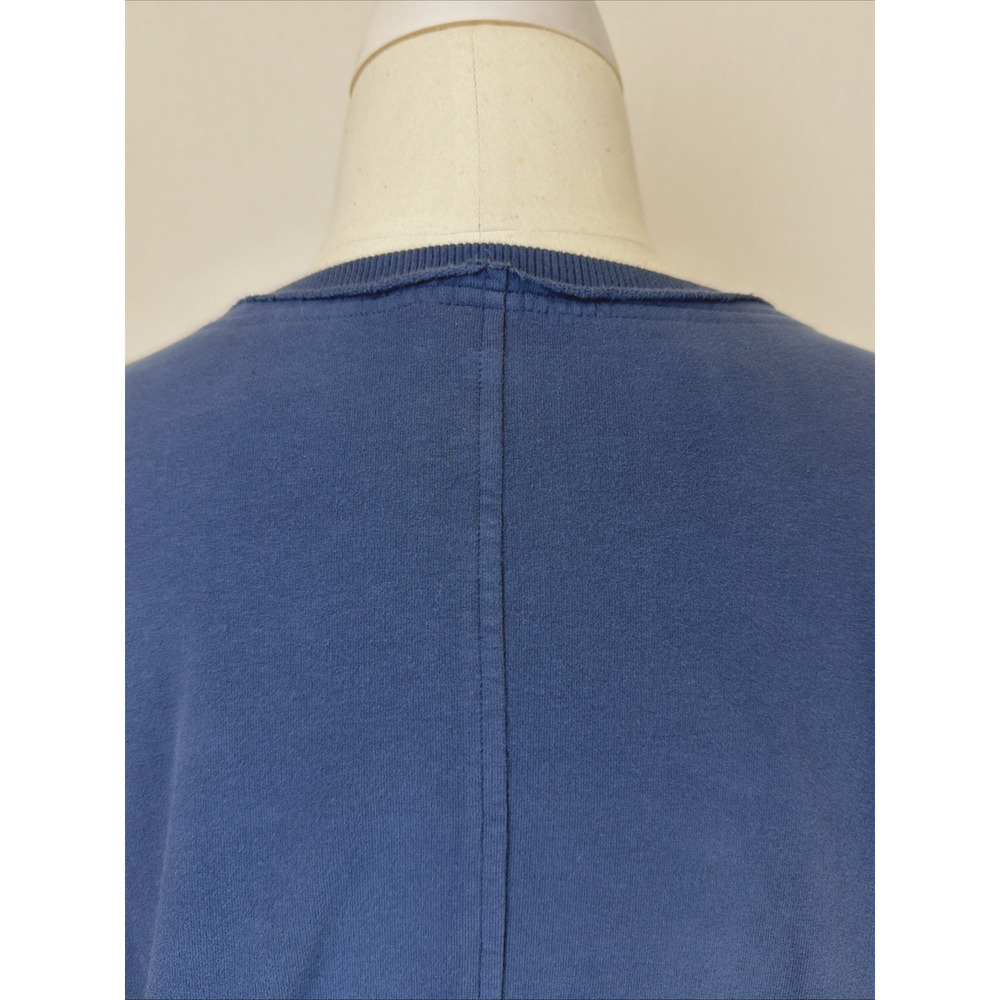NWT Kleen Blue Long Sleeve Kangaroo Pocket High Low Hem Tunic Top #0726 SZ Large - Picture 8 of 9